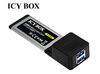 Express Card to USB3.0 Adapter, ICY Box, IB-AC605, 2-Port USB3.0