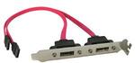 eSATA Connector For External eSATA HDD,  Two Port w/Bracket