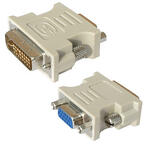 DVI-VGA Adapter for Video Card, DVI Male, VGA Female