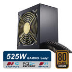 525 watt ATX power supply Enermax, PRO82+ 525W CrossFireX, EPR525AWT