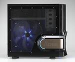 APLUS El-Diablo Super Tower ATX Case, Enormous Blue Side 360mm Fan, Huge Front 250mm Fan, No PSU