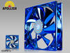 Enermax Apollish Twister Bearing 12cm Cooling Fan, 18 dBA Max, Blue LED, Glossy Mirror-Like Surface