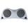 Antec Notebook Cooler S - Silver, USB Powered, Dual 80x15mm double ball bearing fan, 2-Speed Fan Sw.