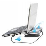 Antec Notebook Cooler S - Silver, USB Powered, Dual 80x15mm double ball bearing fan, 2-Speed Fan Sw.