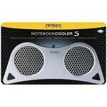 Antec Notebook Cooler S - Silver, USB Powered, Dual 80x15mm double ball bearing fan, 2-Speed Fan Sw.