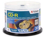 CD-R 700MB/80M, Verbatim 52x LightScribe, 30pcs Case