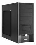 Gigabyte iSOLO 210 Black Mid Tower Case, Aluminum Bezel, 10x Drive Bays, 2x 120mm Fans, No PSU