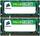 Corsair VS2GSDSKIT667D2 2GB KIT PC-5300 (667MHz) DDR2 RAM, 2x 256MBx64non-ECC, 200-pin SODIMM, Unbuf