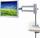 Brateck LCD Monitor Table Stand w/Arm & Desk Clamp Silver VESA 75/100mm 10Kg