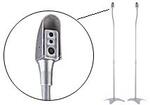 Brateck 2 Piece Speaker Stands High Adjustable 680-1100mm Silver
