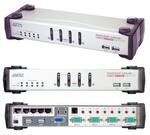 Aten CS1774, KVM Switch 4-Port, with USB 2.0 & Ethernet Hub.  With USB KVM Cables