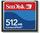 Compact Flash card Sandisk  512MB, SDCFB-512