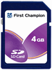 Secure Digital Card,  First Champion SD Card 4.0G,  version 1.1