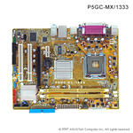 Asus S775, P5GC-MX/1333, VGA/PCIex16/DDR2/SATA2/Lan/HD Audio
