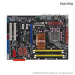 ASUS S775, P5K-Pro, FSB1333,DDR2,PCIEx16,RAID,1394a,GbLAN,ATX,EPU