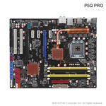 Asus S775, P5Q Pro, P45,DDR2,FSB1600,PCIE,RAID,GBLAN,2x1394a,ATX