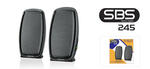 Creative SBS245 BLACK Speakers, Slim design, 2.0 channel speakers: 2W RMS x 2