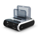 WinStars Communicator D2 2.5"/3.5" Dual HDD Docking Station, w/Card Reader and 2 x USB Hub, Hot-Swa