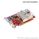 Asus Radeon EAX1550,  256MB up to 1GB, PCI Express,  DVI/TV-out
