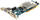 Hightech ATI 9250 AGP, 128MB 64-bit DDR, DVI-I, VGA, TV Out, Low Profile