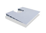 silver shelf audio equipment visual