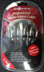 rc-av-3m connectors cable arial verdana
