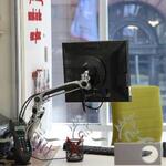 100mm displays lift polished aluminium