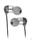 oraco-erm06-gba01 silver arctic earphones black e361-bm