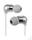 oraco-erm08-gba01 silver arctic earphones white e361-wm