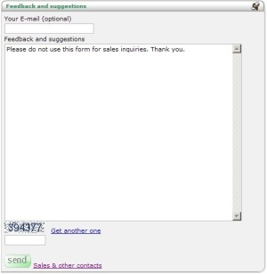 feedback form