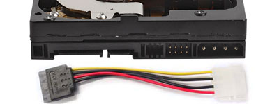 SATA Port and Molex to SATA Power Adaptor