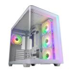 m580-wa curved glass case white