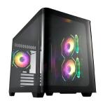 s380-ba curved glass case black