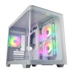 s380-wa curved glass case white