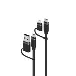 elsi4in1u2bk1.5 cable charging universal silicone