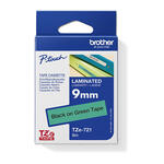tze-721 black green tape brother image 3