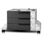 types laserjet 3x500-sheet stand more