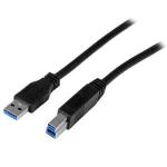 usb3cab2m cable meter black certified