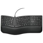 k75400us black keyboard wired ergonomic