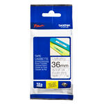 tze-161 36mm black clear tape