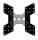 ac-ap-4040 accessory adaptor plate black atdec