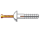 m011584 head nail-in anchor mush white
