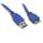 at-usb3micro-ab-3 male micro 28awg braiding blue