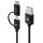 u2cmc-01blk male usb-a usb-c micro usb-b