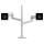 45-509-216 dual stacking tall pole ergotron