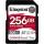sdr2/256gb react plus uhs-ii speeds kingston